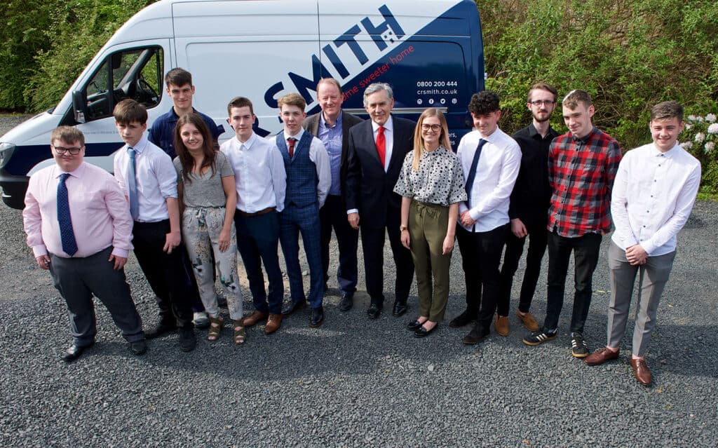 Hand Picked Scotland candidates photographed with Gerard Eadie and Gordon Brown