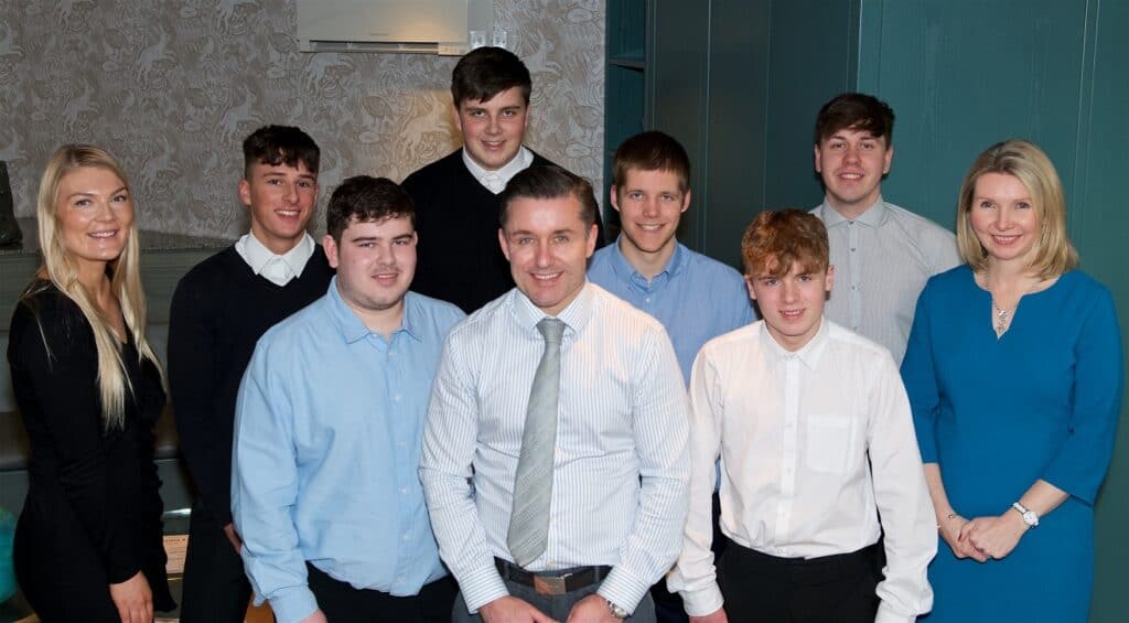 Hand Picked Scotland candidates photographed with CR Smith Managing Director, Ian Mcfarlane