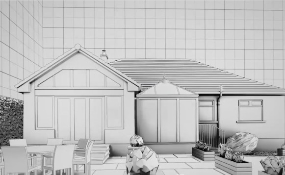 3D sketch of lorimer living space
