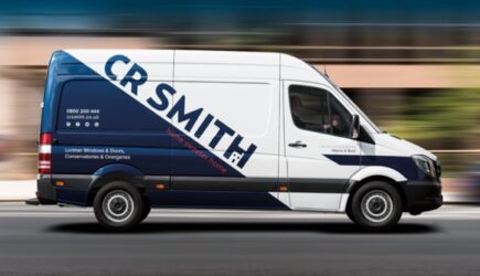 CR Smith van photographed from the side