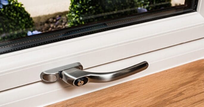 satin chrome window handle