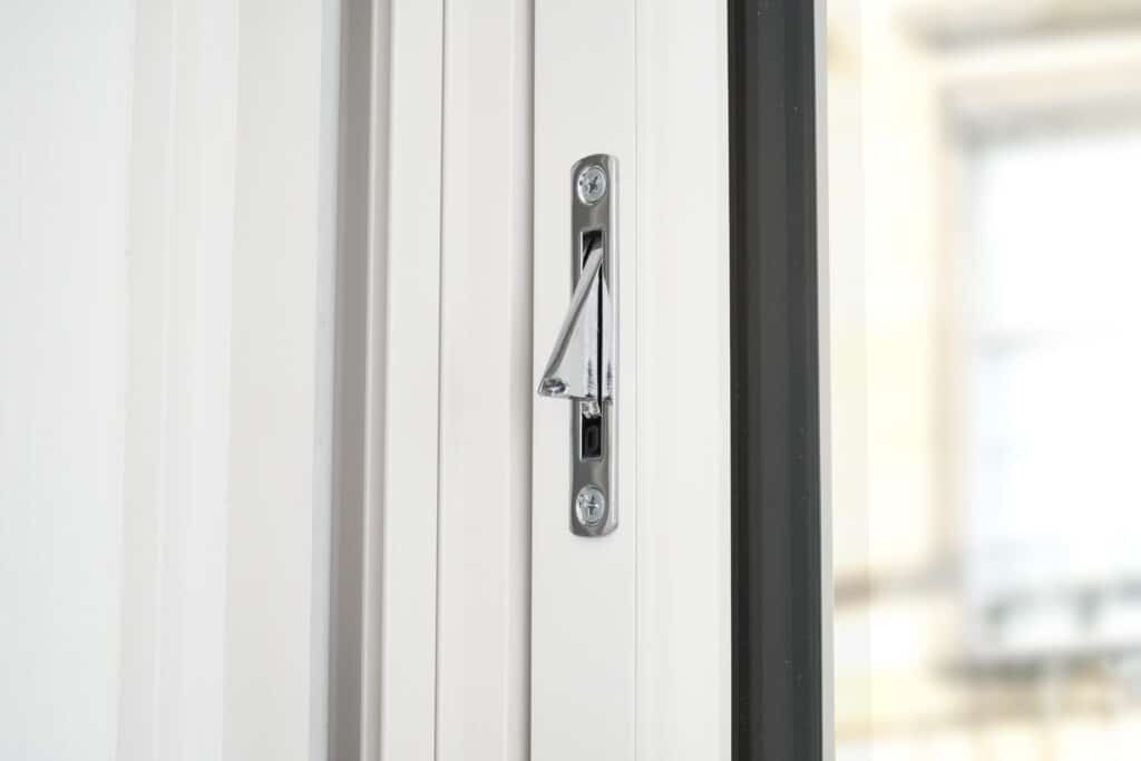 Sliding Sash Travel Restrictor activated