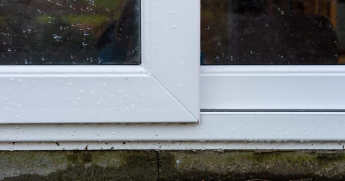 Close up of a new Lorimer sliding patio door