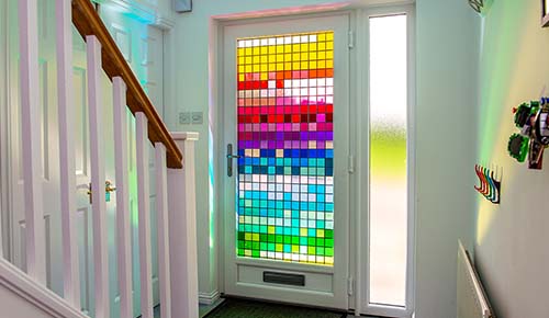 Bespoke stained glass uPVC front door