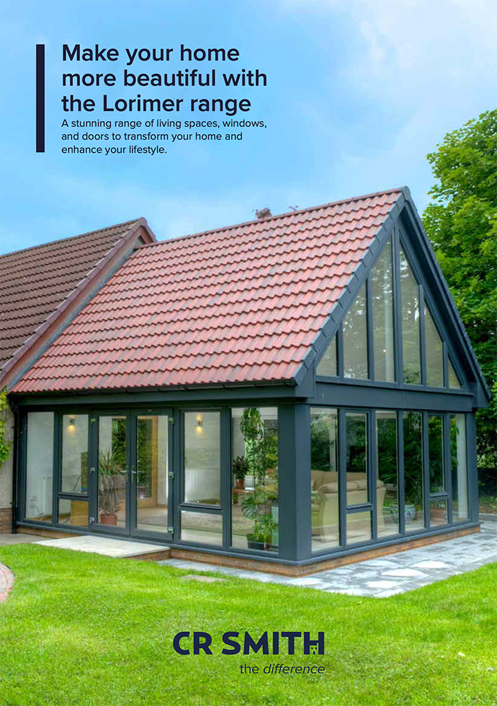 front cover of cr smith living space brochure