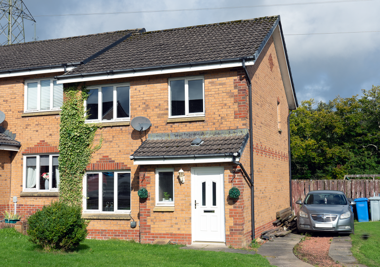 External view of home - East kilbride social housing 001
