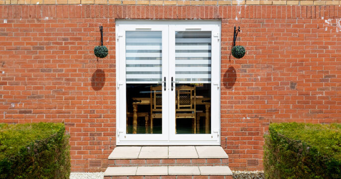 External view of French doors - trade
