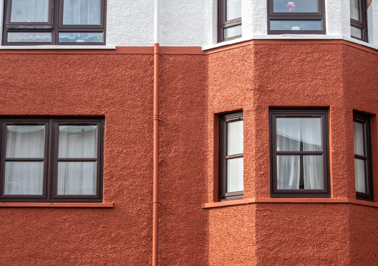 Close up of external windows - Kingdom group social housing