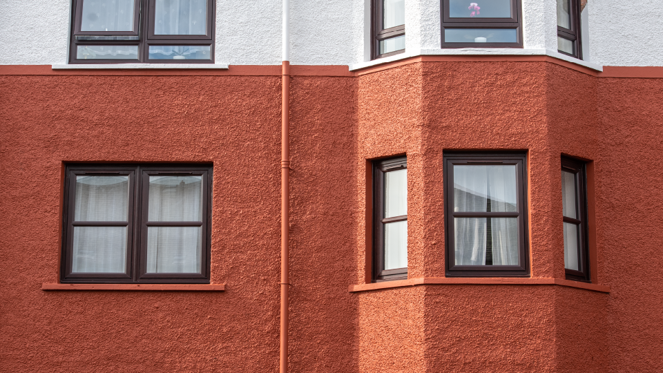 Close up of external windows - Kingdom group social housing