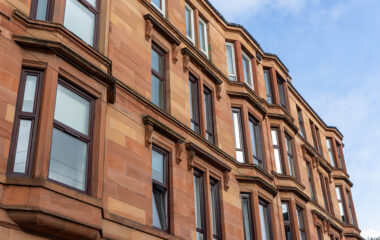 External view of terraced properties | Maryhill 003 social housing