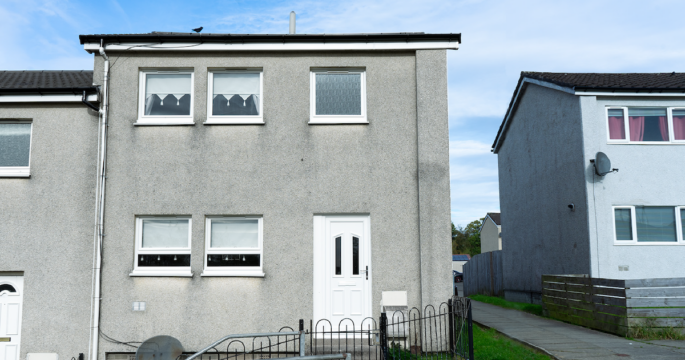 External view of home - West dumbartonshire social housing