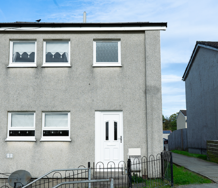 External view of home - West dumbartonshire social housing