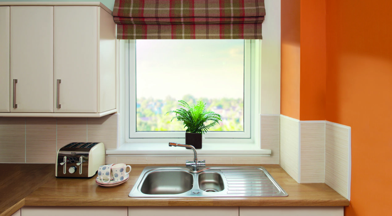 Lorimer reversible window in kitchen.