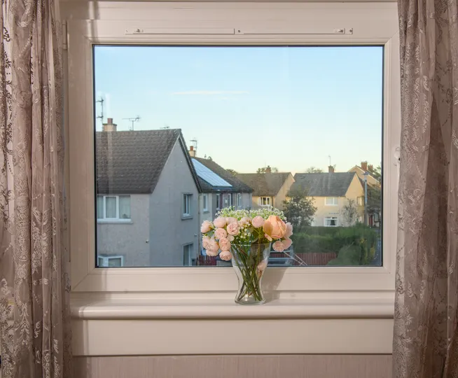 Internal shot of window upgrade by CR Smith for Edinburgh City Council