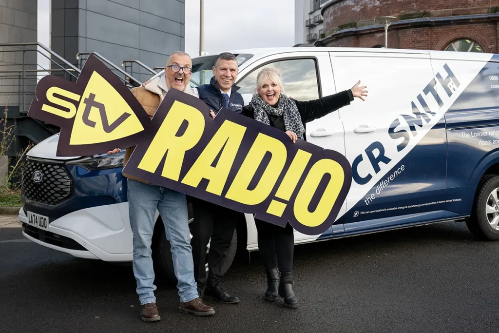 Gareth McCluskey, Ewen Cameron, Cat Harvey - STV Radio Breakfast Show sponsorship