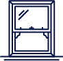 Sliding sash window icon