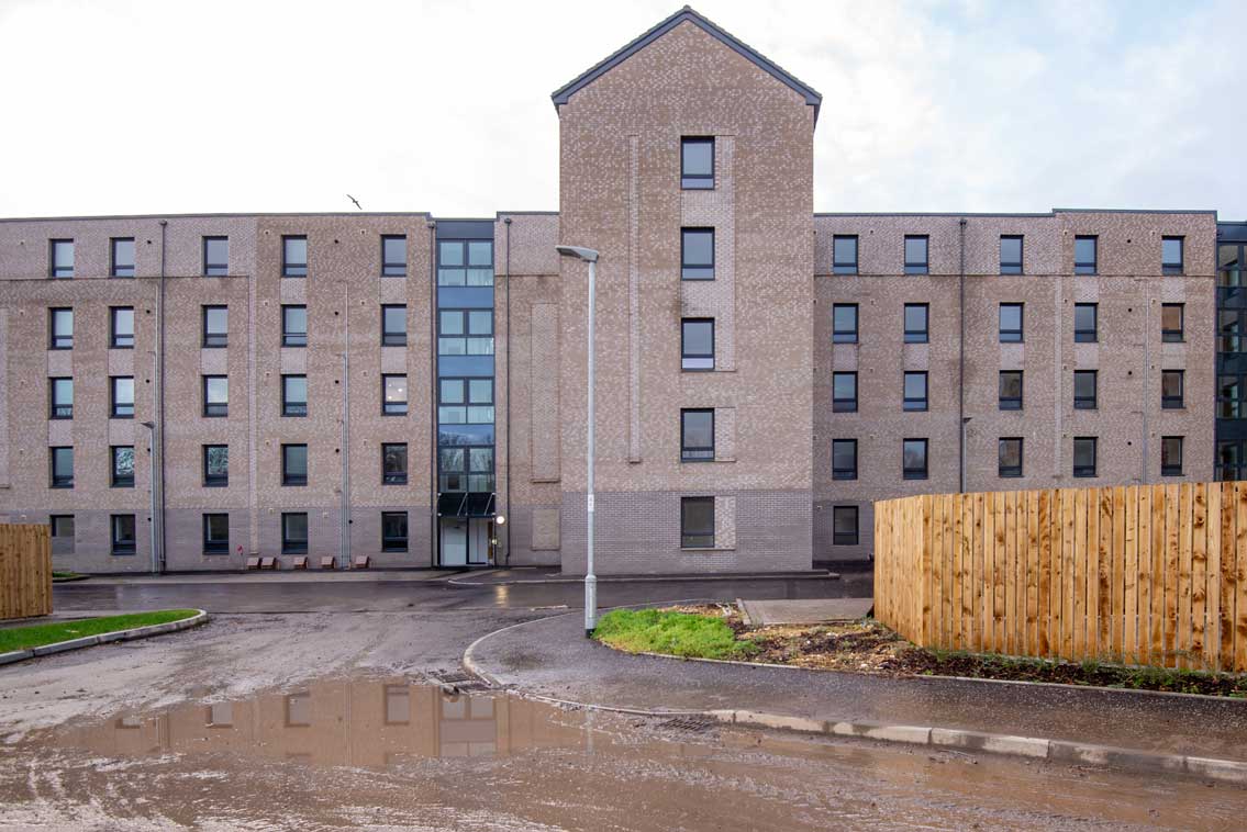 New build social housing development. Riverside, Ayr.