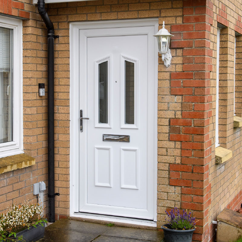 Replacement composite doors for social housing